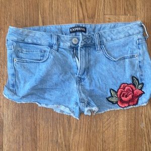 Express demin shorts